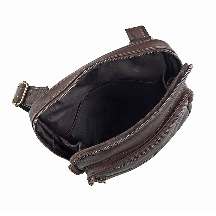 Texier Satchel Bag 523 Texier Satchel Man Bag 523 Leather Across Body
